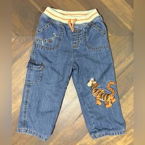 Disney Baby at George Tigger Embroidered Lined Jean Pants 12-18month